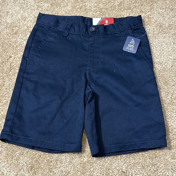 Izod Girls Size 6 Navy Blue Uniform Flat Front Short - Picture 1 of 4